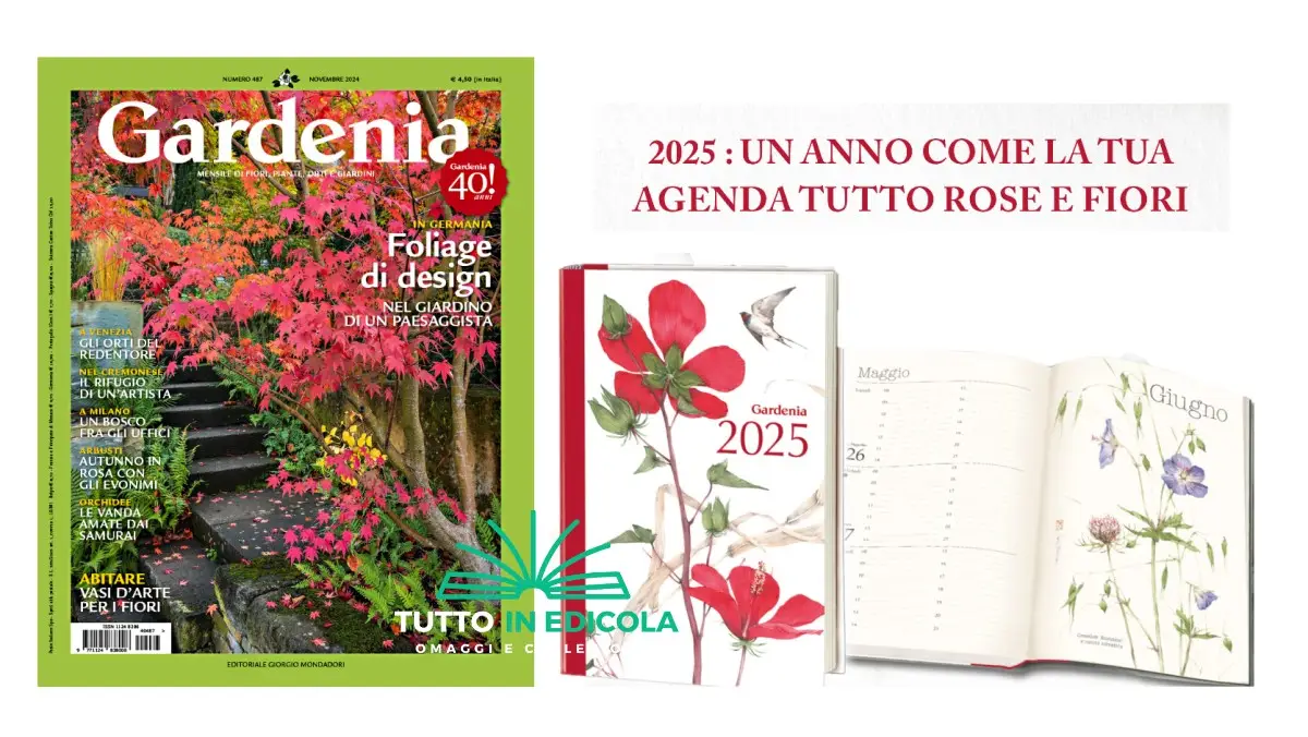 Agenda 2025 di Gardenia in edicola