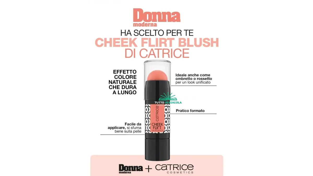 Donna Moderna con Cheek Flirt Blush Catrice in Edicola