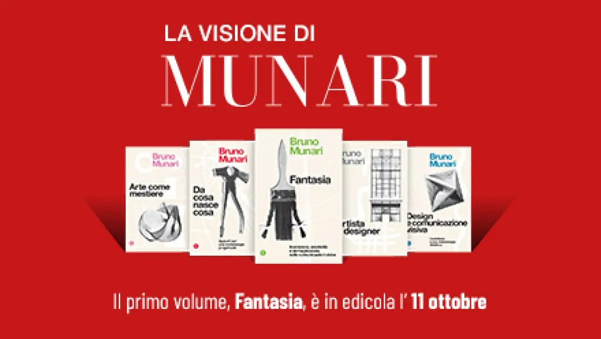 Collana di Libri La visione di Bruno Munari in Edicola con Il Corriere Della Sera