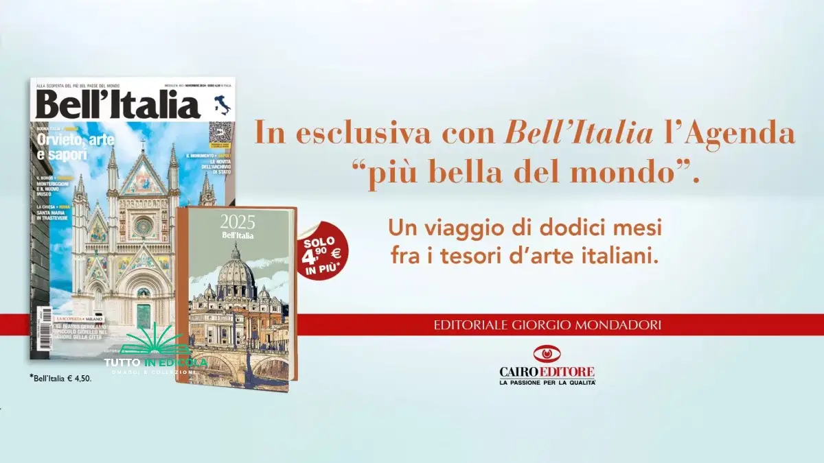 Agenda Bell'Italia 2025 in edicola